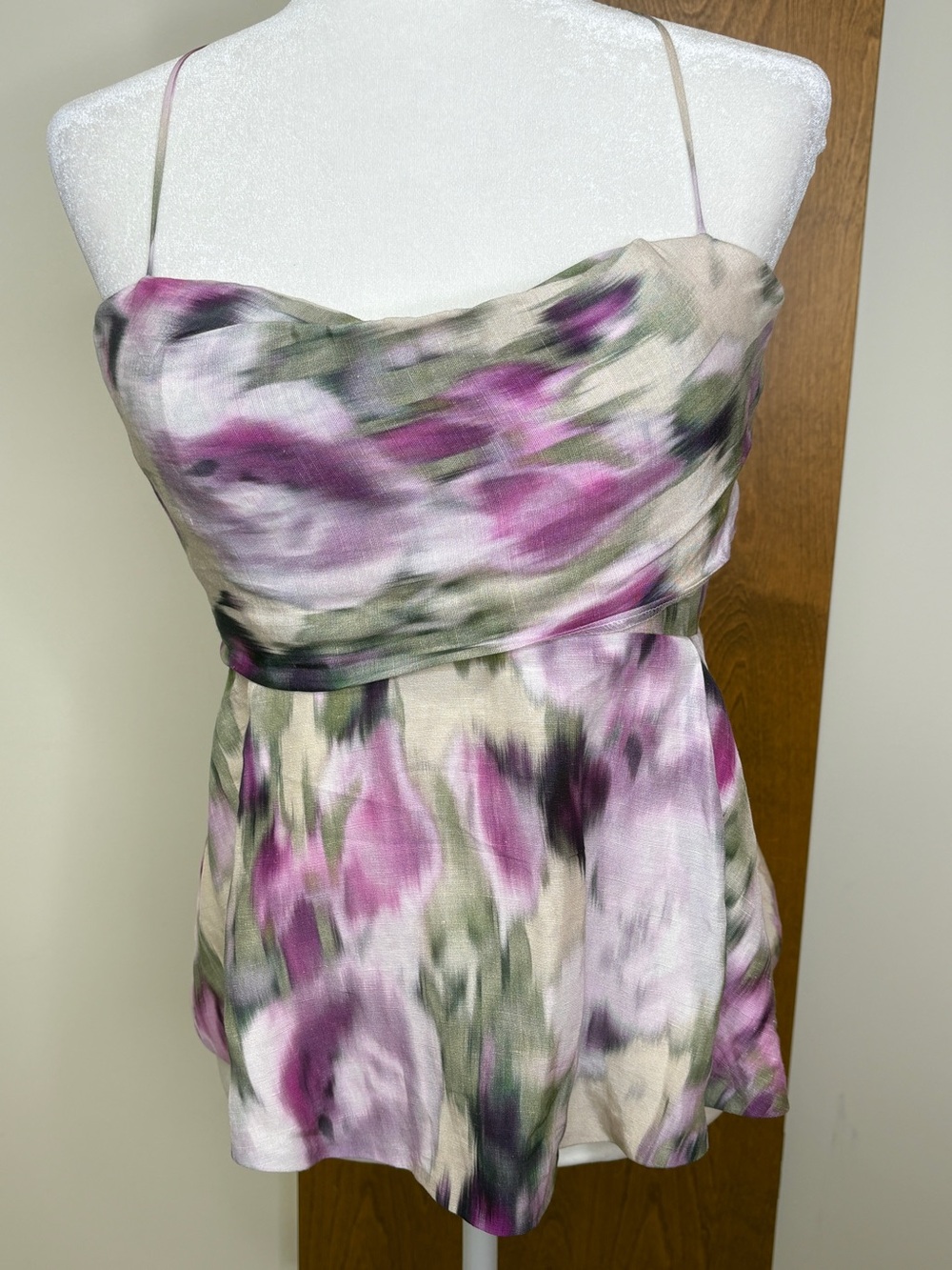 Muse by Marchesa Floral Print Spaghetti Strap Top Size 8